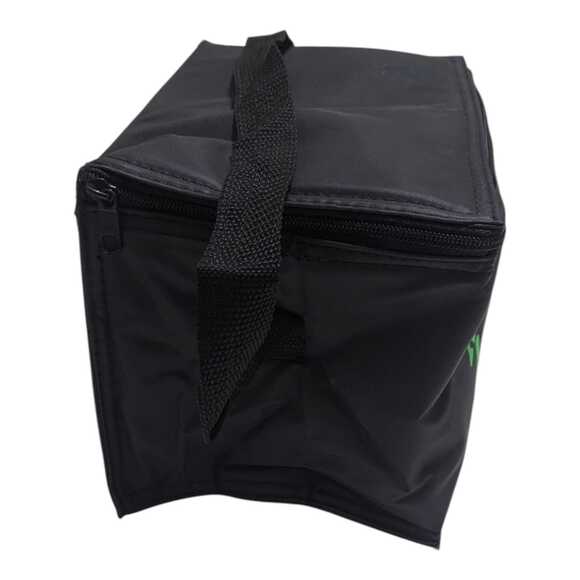 Newport Pleasure Insulated Cooler Bag 8x6x6” Black 6 Can Lunchbox Tote‎ w Strap - Picture 2 of 7